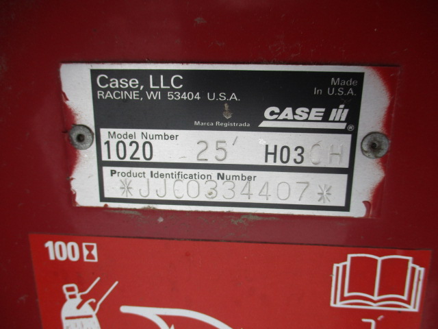 2004 Case IH 1020-25F Header Combine