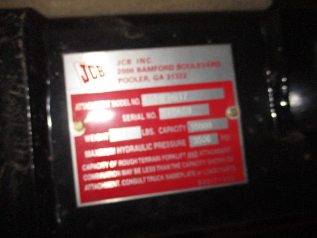 2025 JCB Tool Carrier carriage 66" w/2 1/4" fork bar Attachments