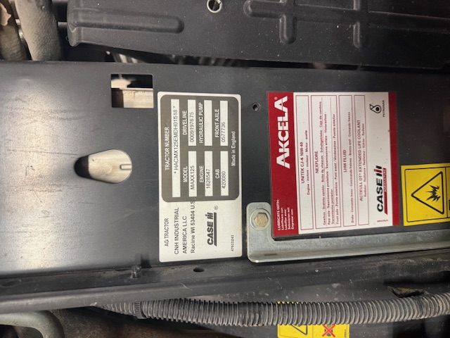 2021 Case IH MAXXUM 125 ACTIVEDRIVE4 ST5 Tractor