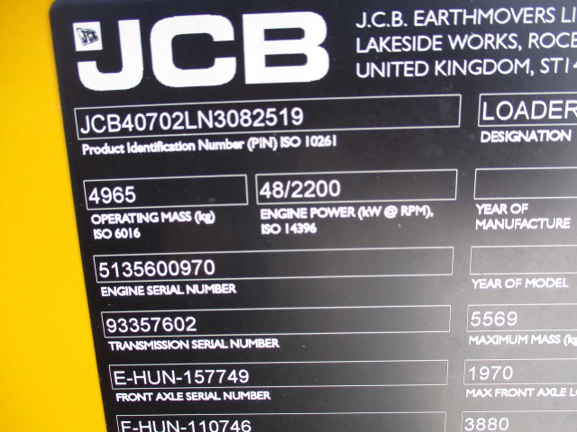 2021 JCB 407 T4 Wheel Loader