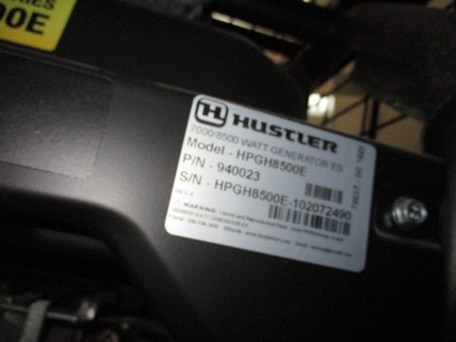 2021 Hustler Excel HPGH8550E 8500 watt Hustler/Excel Generator Generator