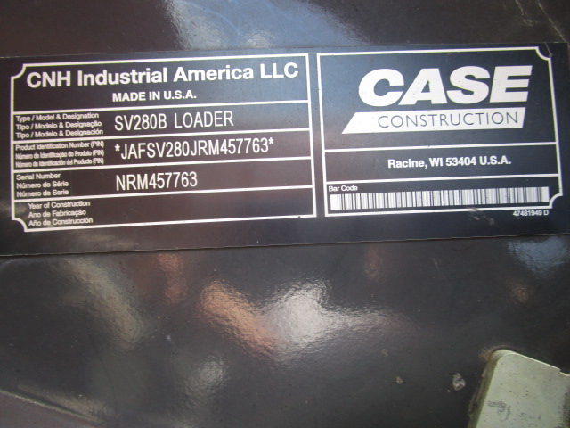 2023 Case SV280B Skid Steer Loader
