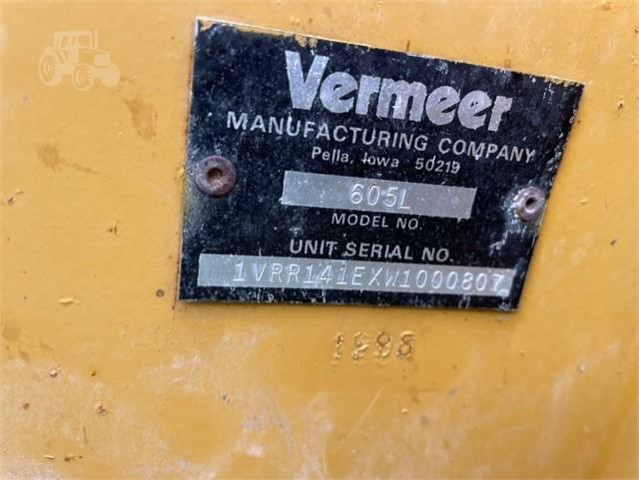 1998 Vermeer 605L Baler/Round