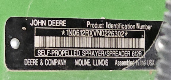 2022 John Deere 612R Sprayer/High Clearance