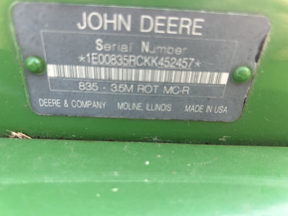 2019 John Deere 835 Mower Conditioner