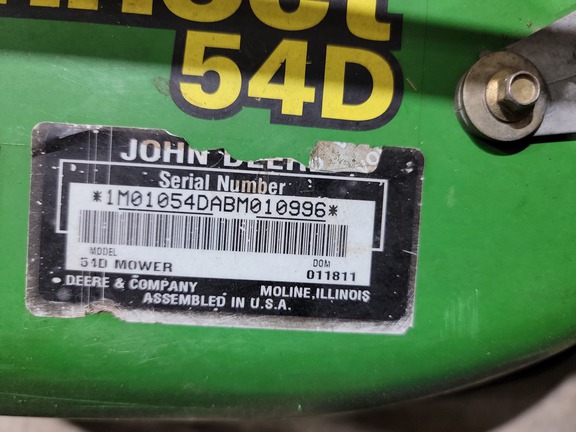 2011 John Deere 54D Misc