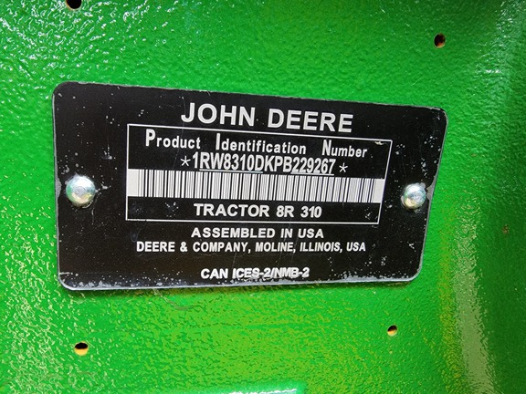 2023 John Deere 8R 310 Tractor