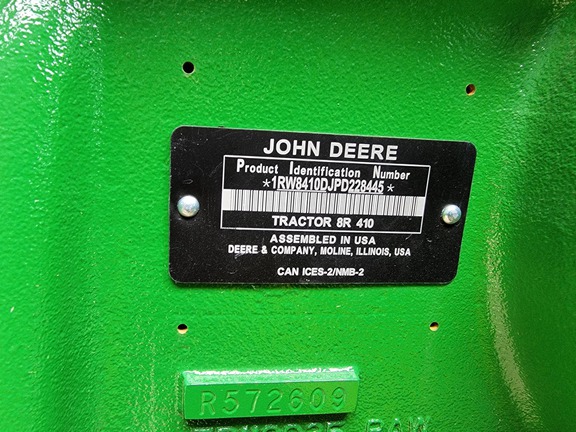 2023 John Deere 8R 410 Tractor