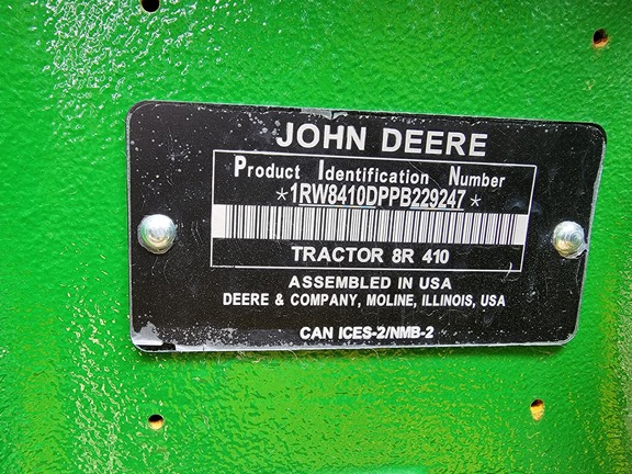 2023 John Deere 8R 410 Tractor