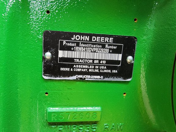 2023 John Deere 8R 410 Tractor