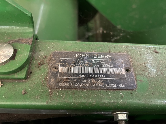 2012 John Deere 635F Header Combine