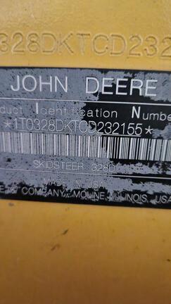 2012 John Deere 328D Skid Steer Loader