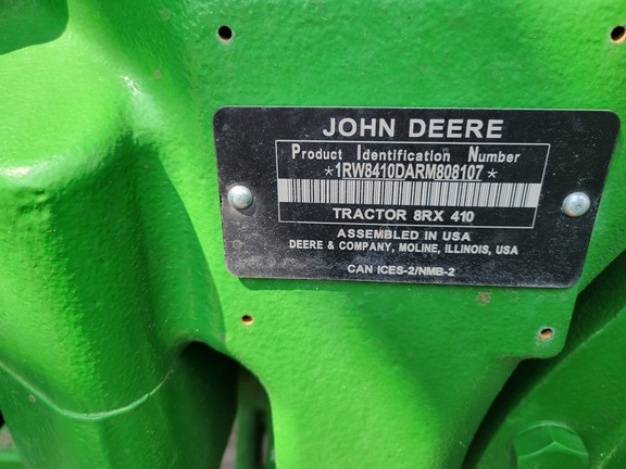 2024 John Deere 8RX 410 Tractor Rubber Track