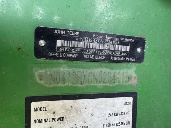 2023 John Deere 412R Sprayer/High Clearance