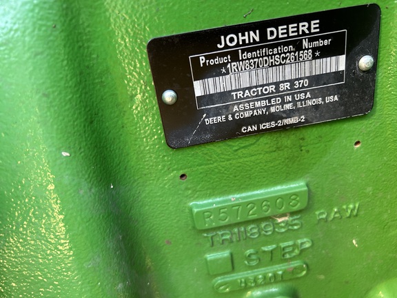 2025 John Deere 8R 370 Tractor