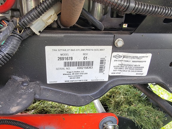 Simplicity Prestige 27 BS Garden Tractor