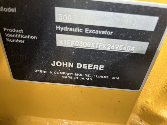2023 John Deere 30G Excavator Mini