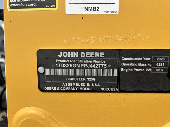 2023 John Deere 325G Compact Track Loader