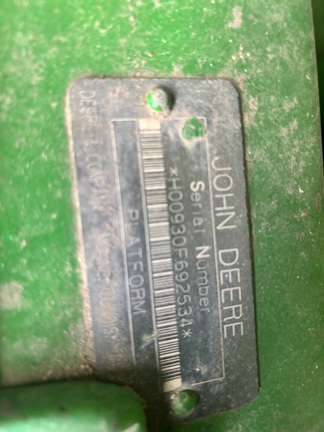 2001 John Deere 930F Header Combine