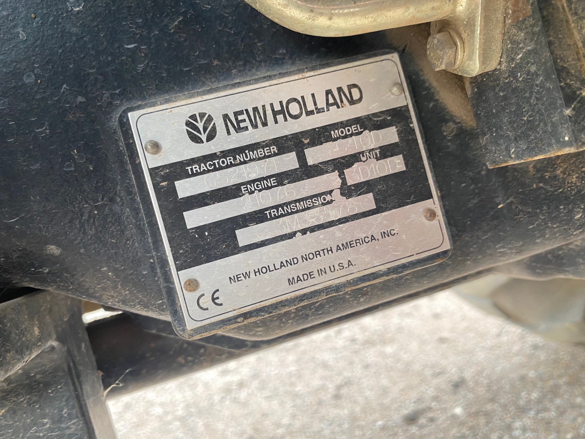 2006 New Holland TC40D Tractor