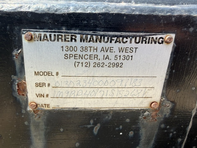 2013 Maurer M40 Header Transport