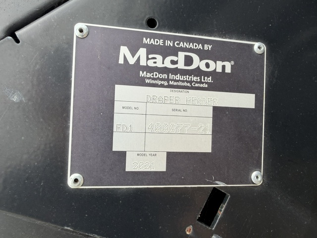2021 MacDon FD140 FLEXDRPR Header Draper