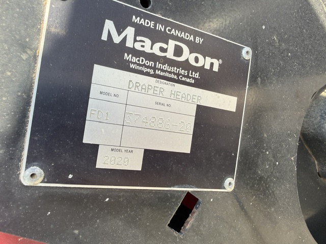 2020 MacDon FD130 Header Draper