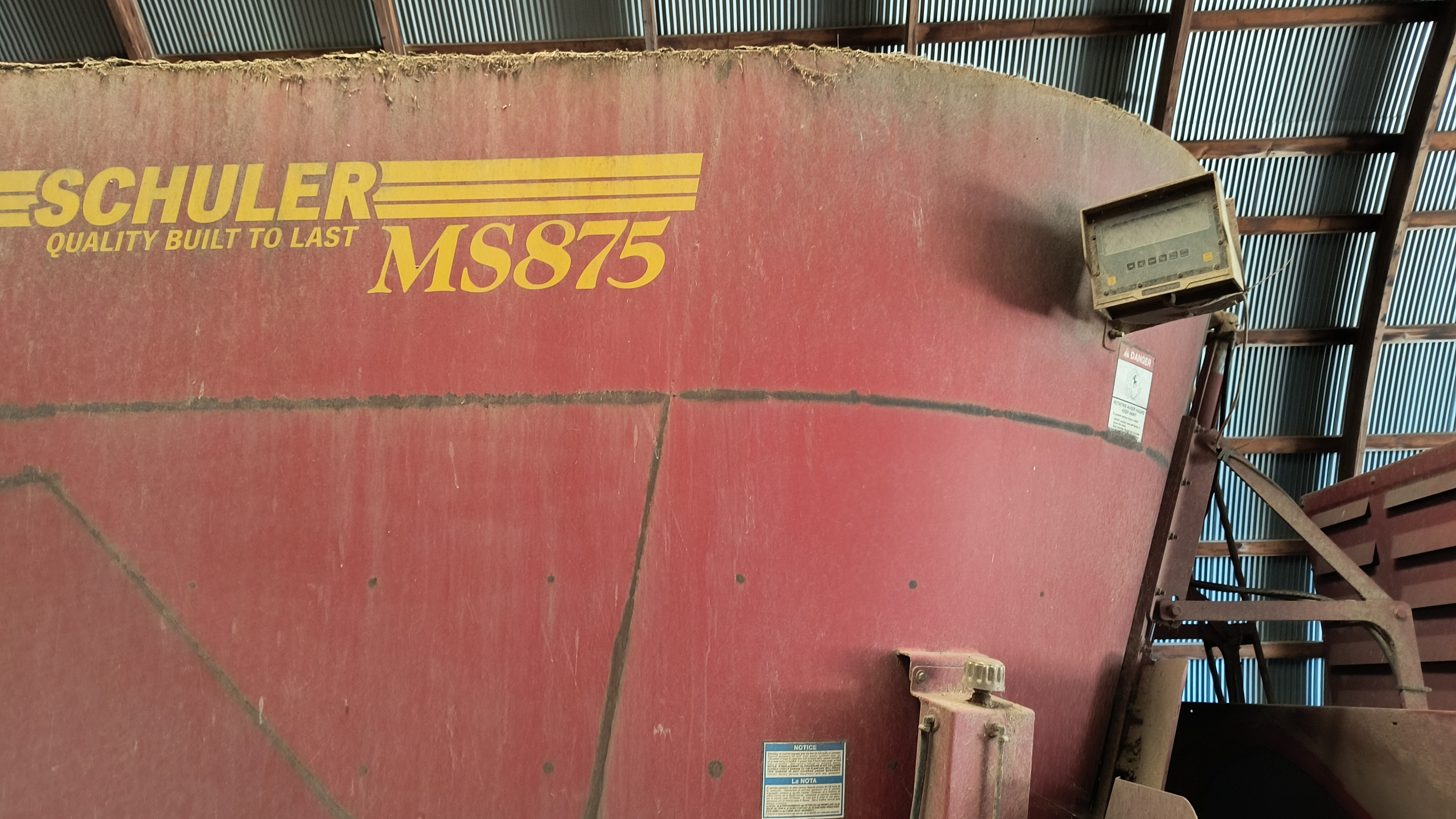 2009 Schuler 875 Vertical Feed Mixer