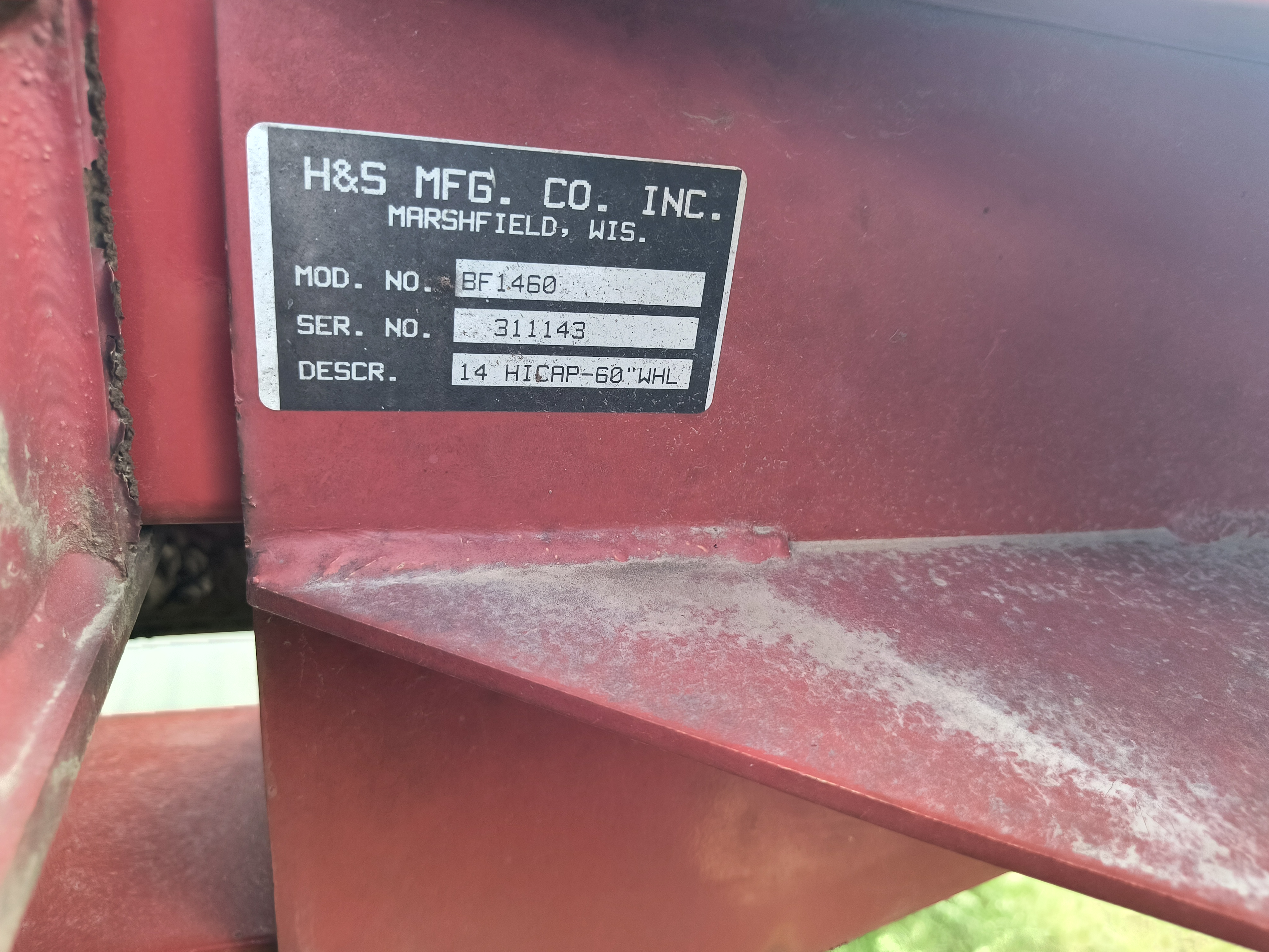 2013 H&S 1460 Rake