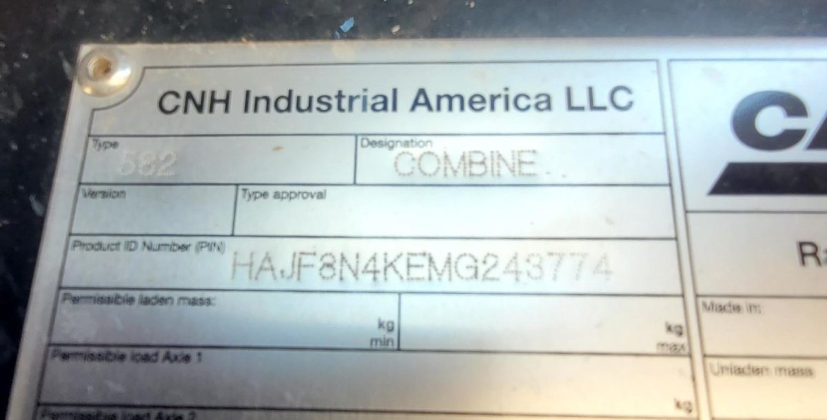 2021 Case 8250 Combine