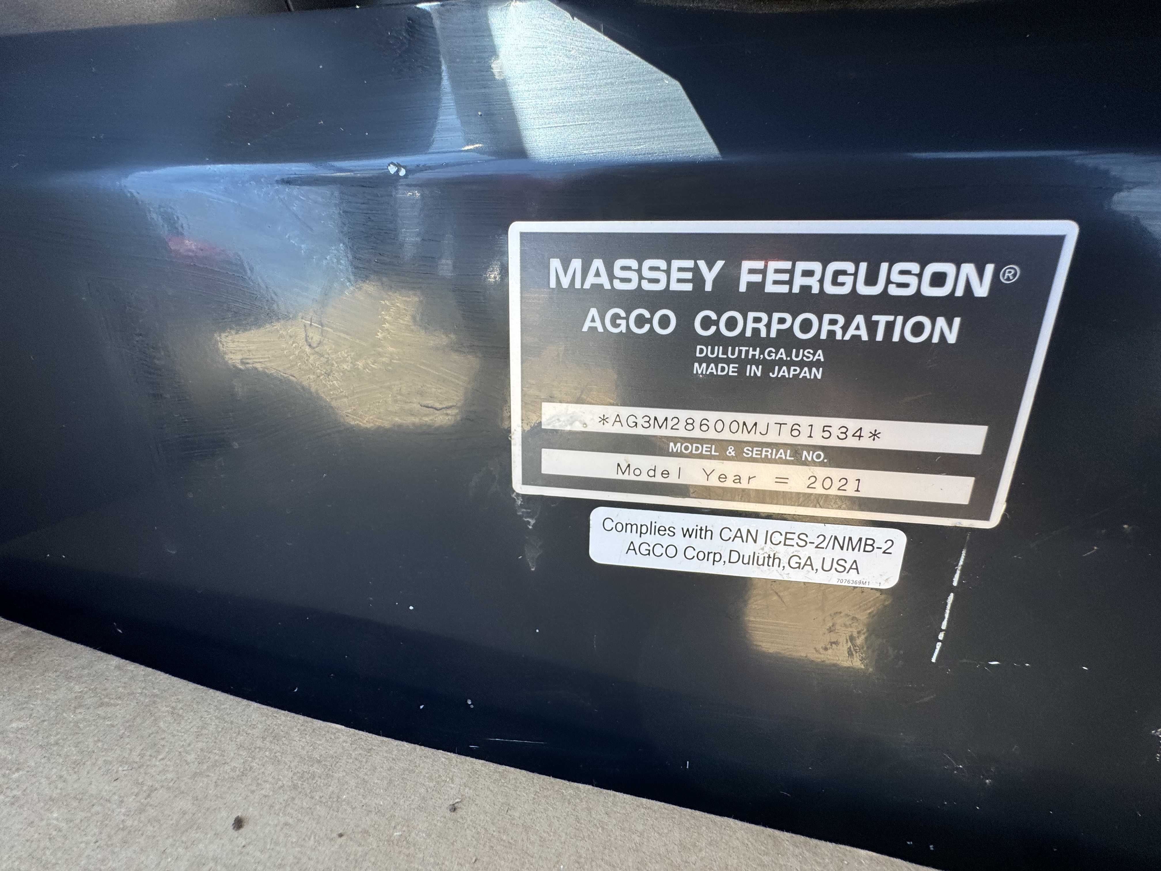 2021 Massey Ferguson 2860M Tractor