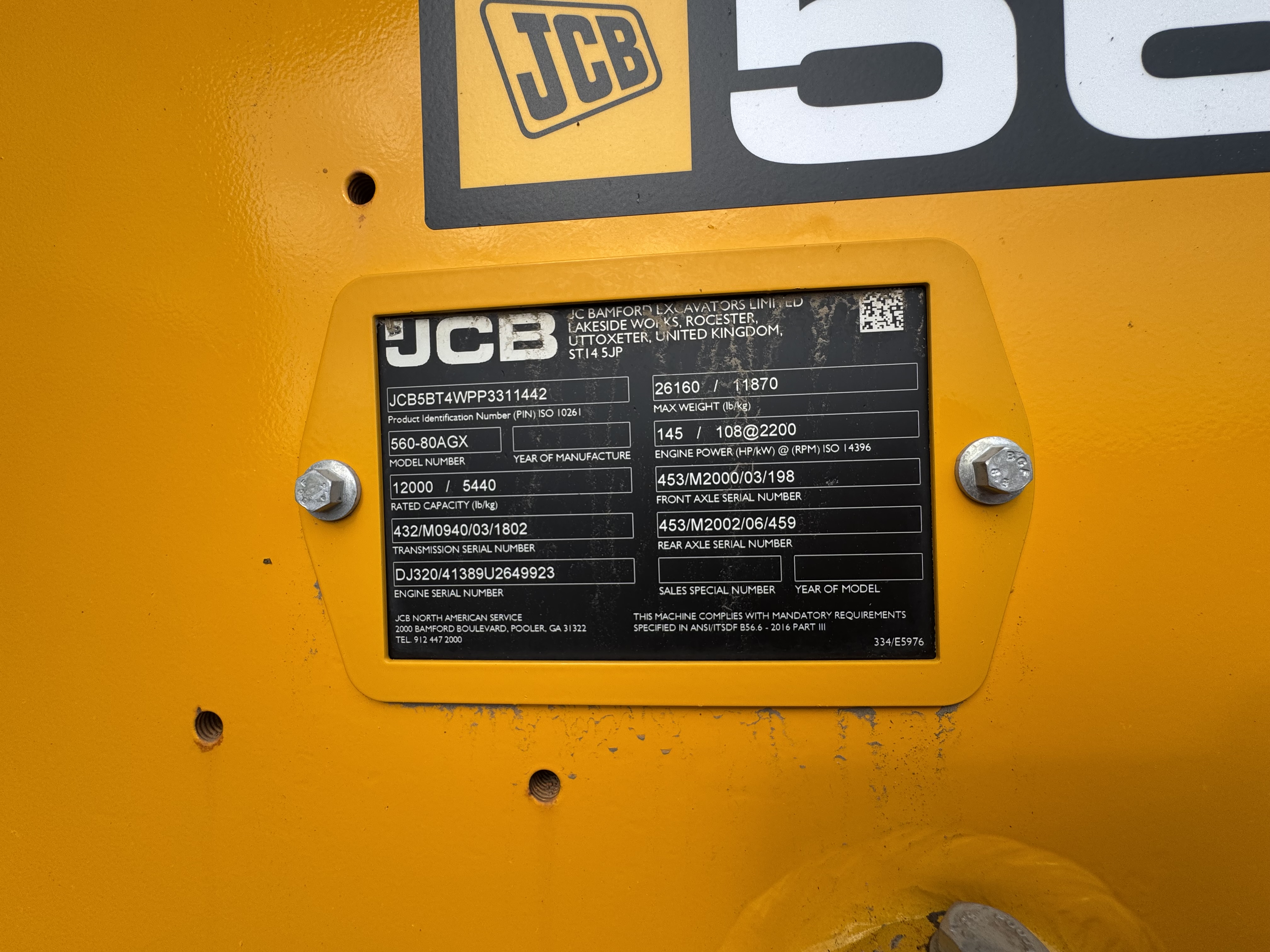 2024 JCB 560-80 TeleHandler