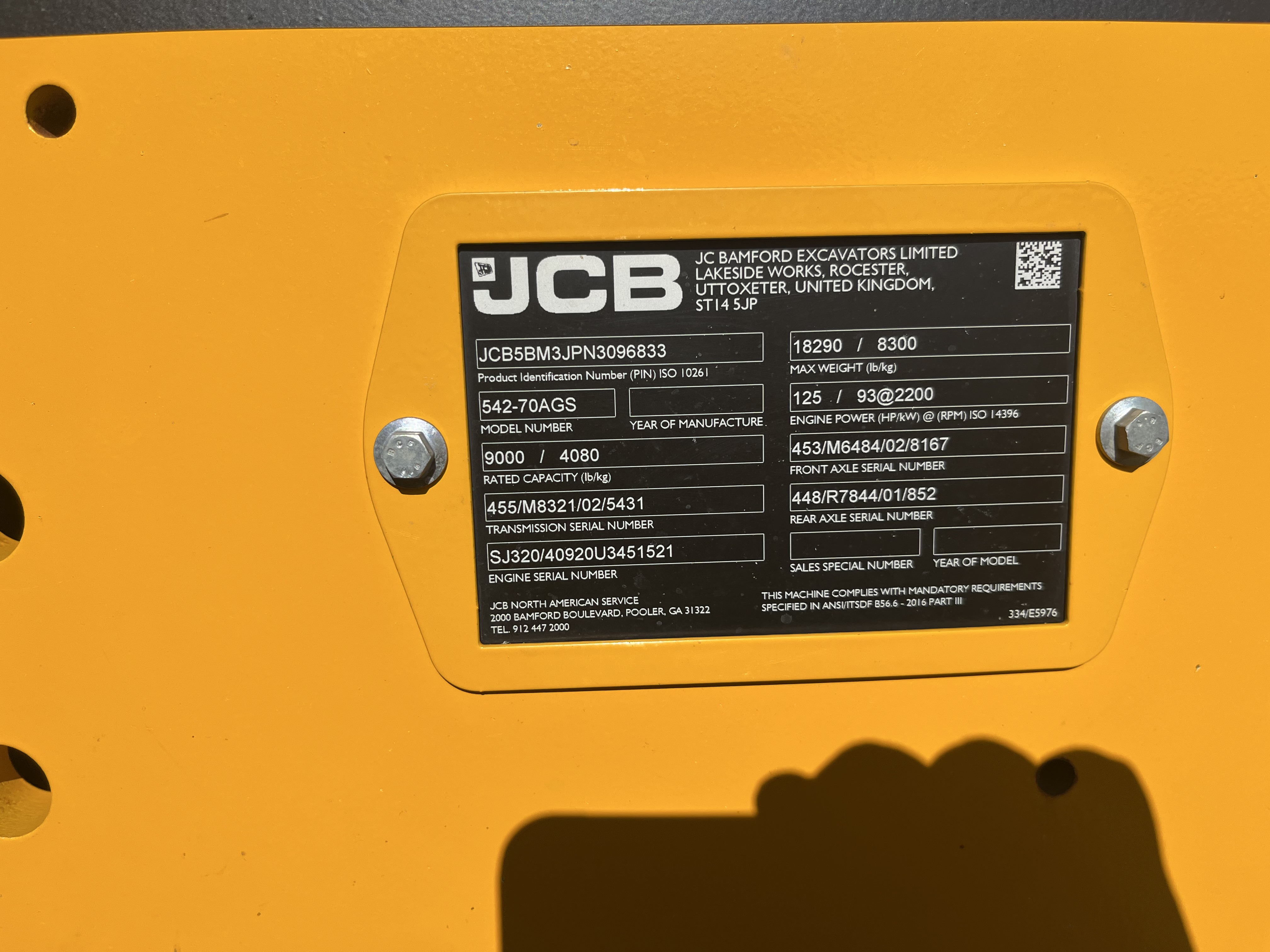 2022 JCB 542-70 TeleHandler