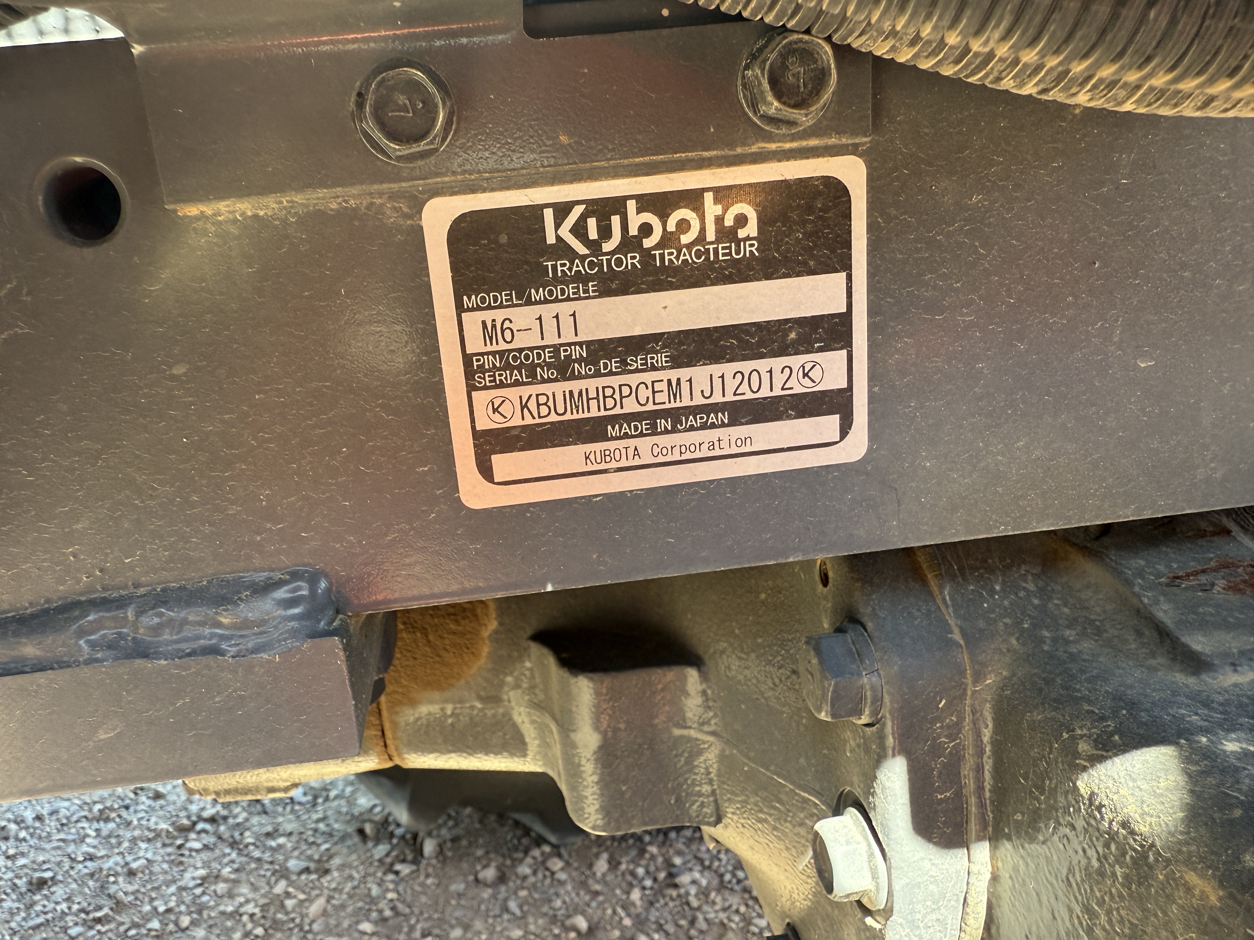 2021 Kubota M6-111 Tractor