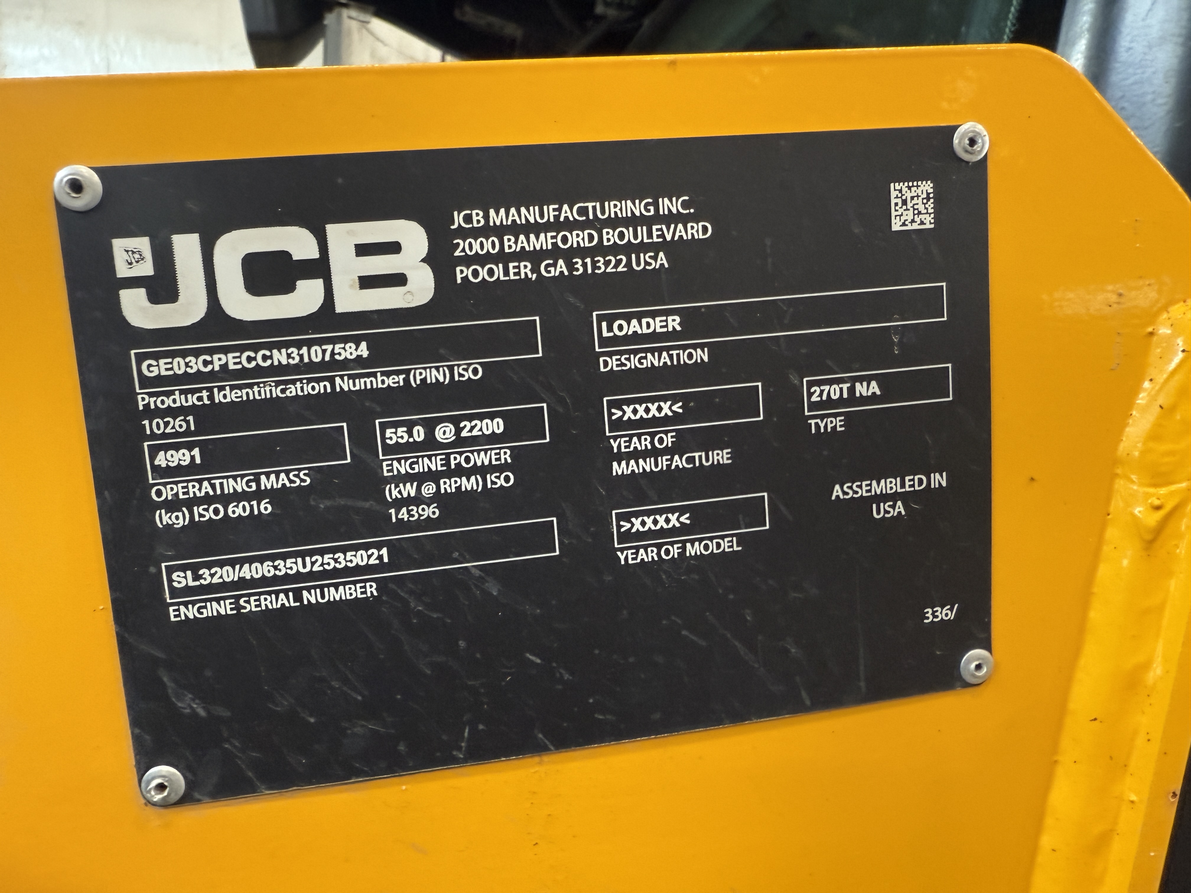 JCB 270T Skid Steer Loader
