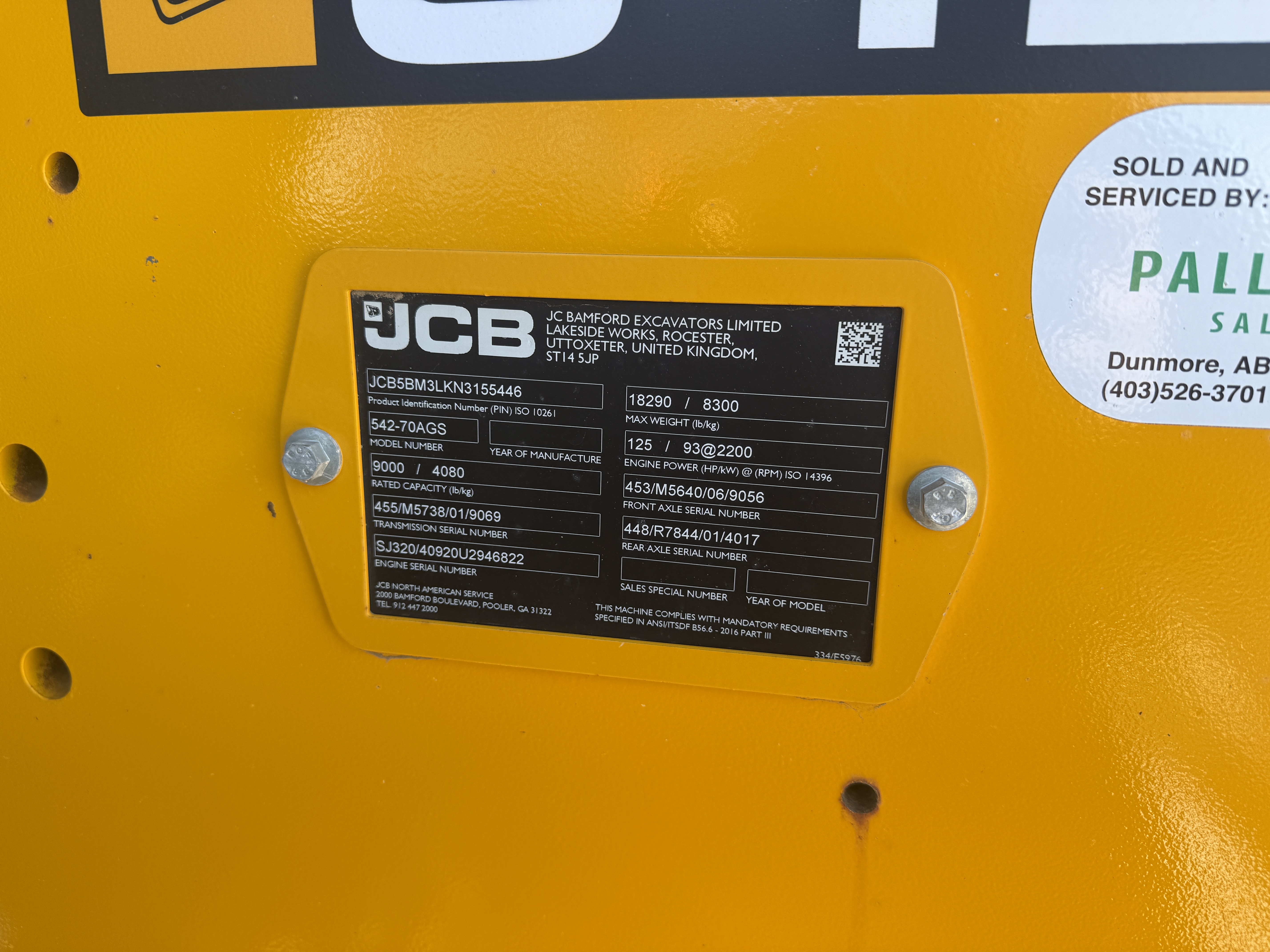 2022 JCB 542-70 Compact Track Loader