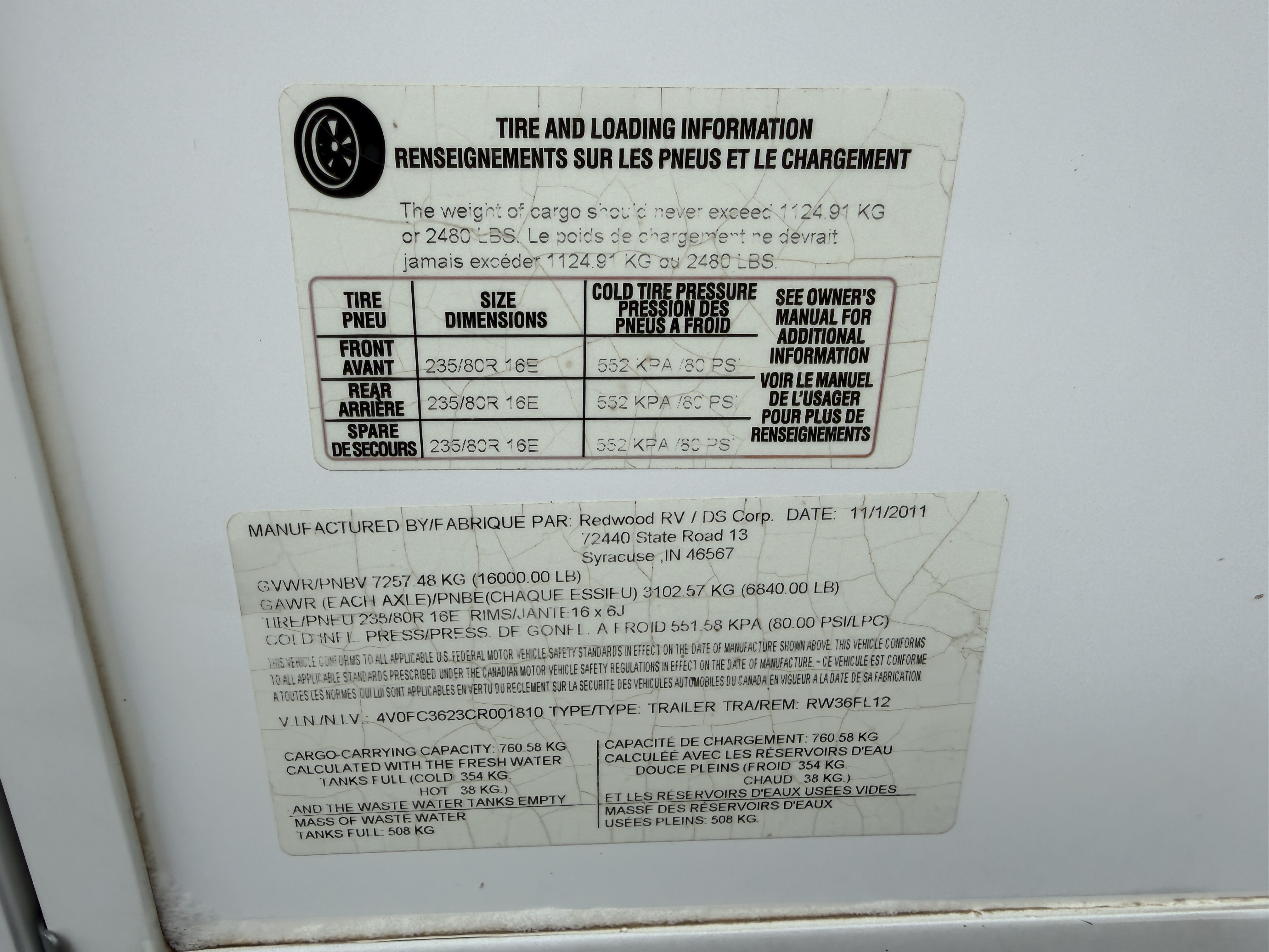 2012 Redwood RW36FL Multi-Purpose Vehicle