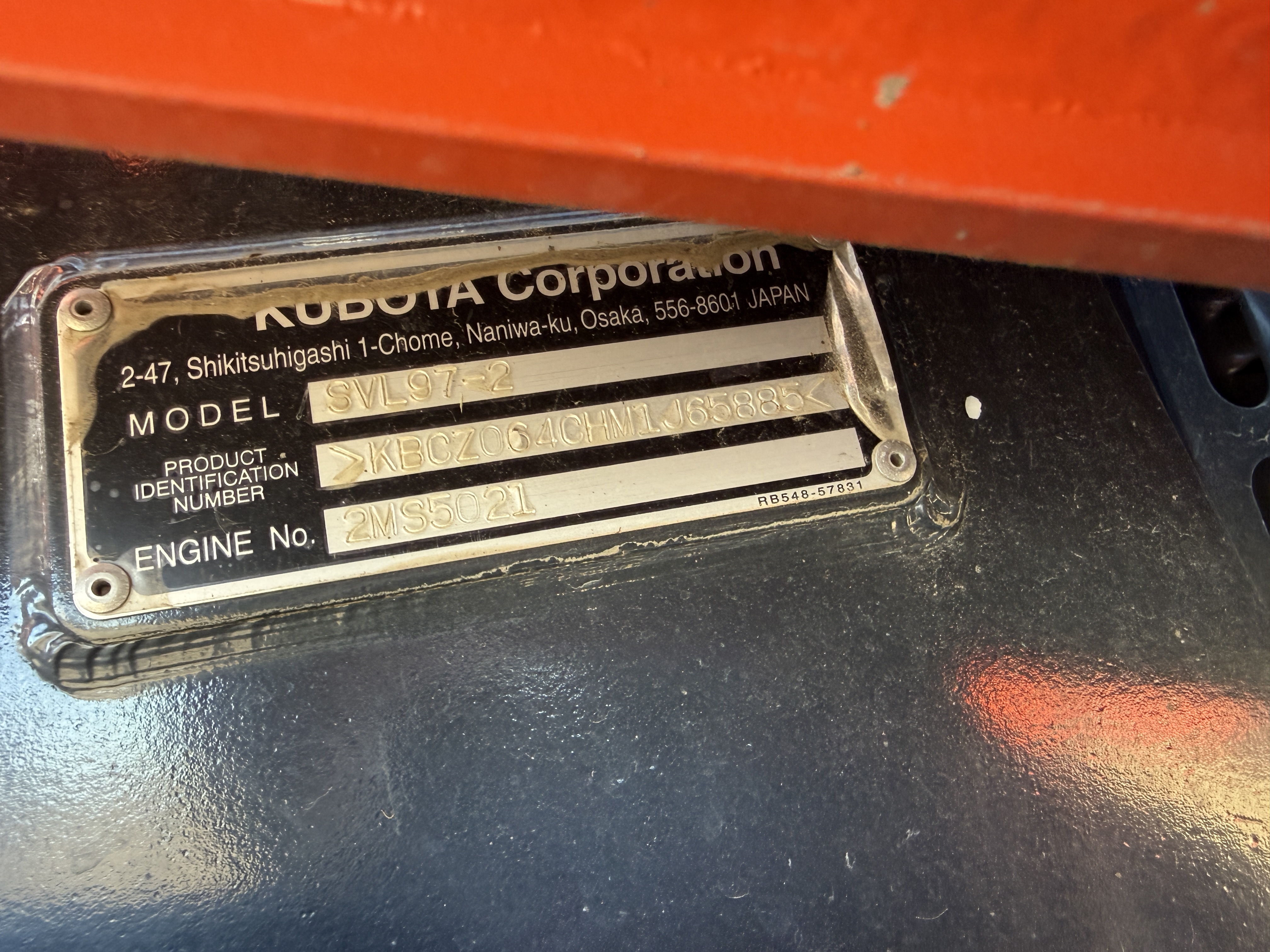 2021 Kubota SVL97-2 Compact Track Loader