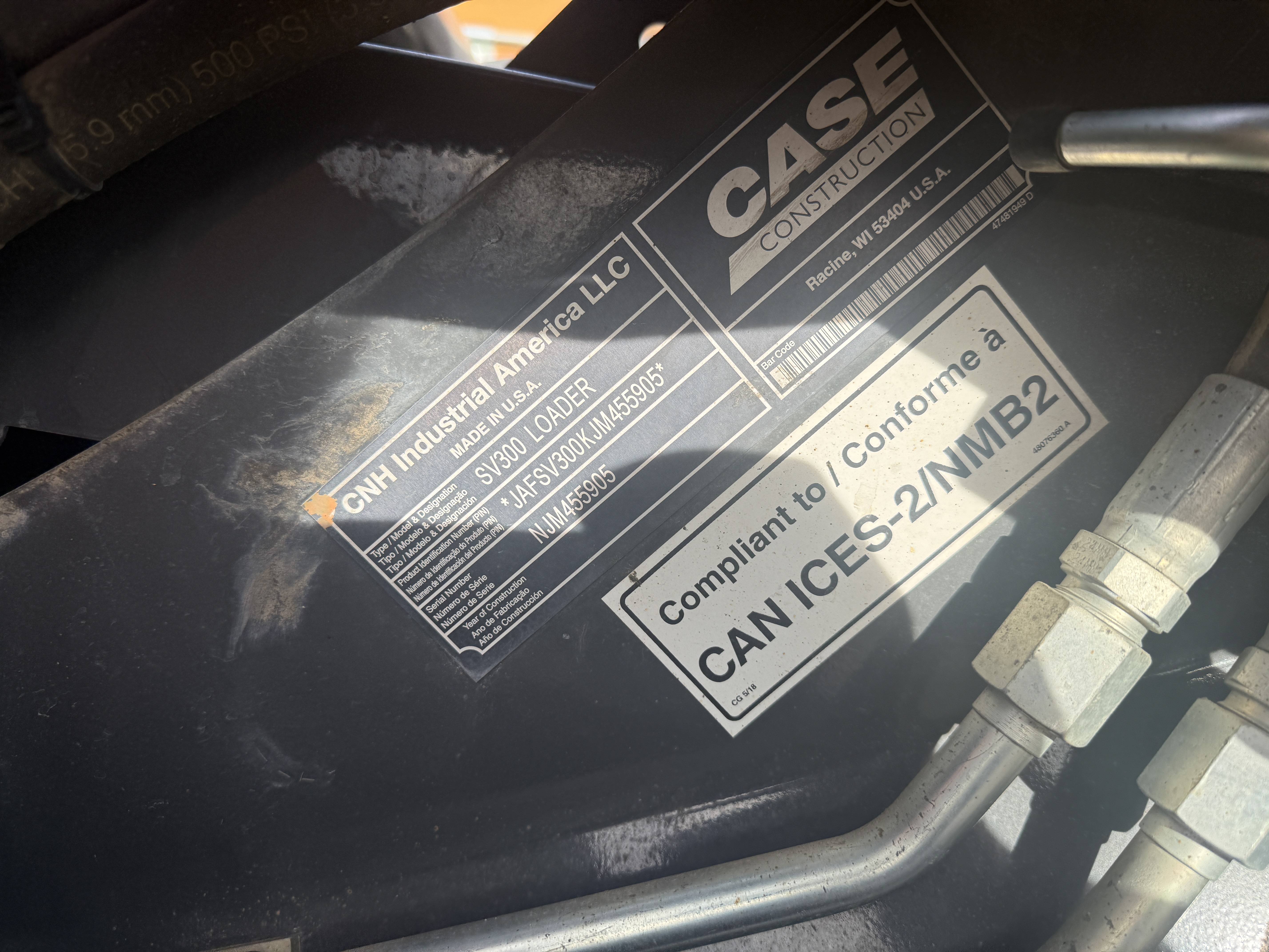 Case SV300 Skid Steer Loader