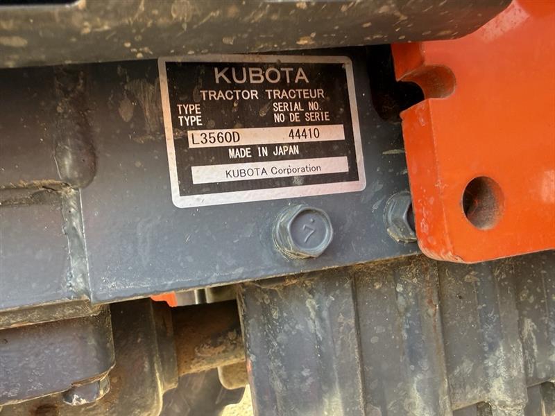 2018 Kubota L3560 Tractor