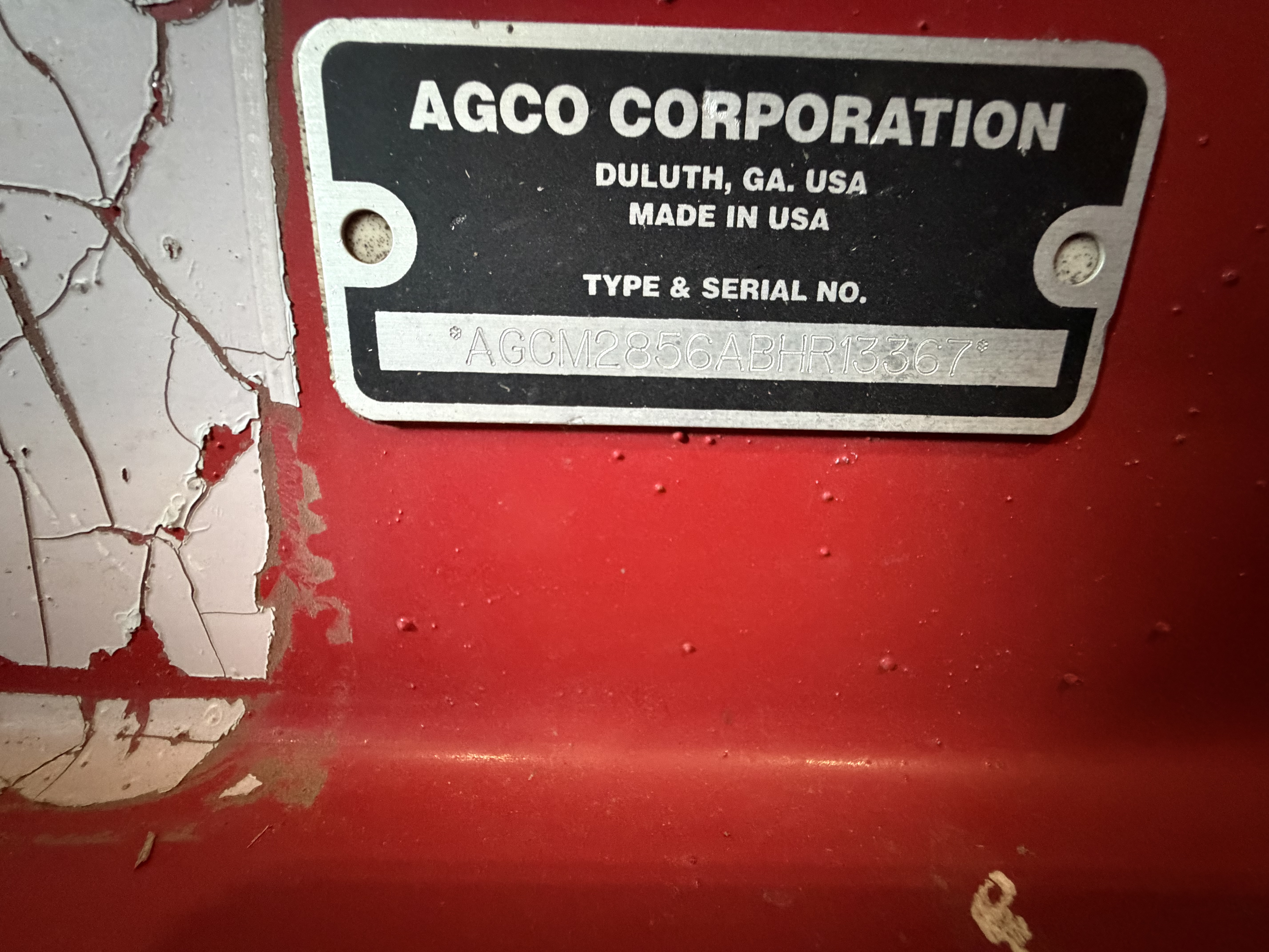 2011 Massey Ferguson 2856 Baler/Round