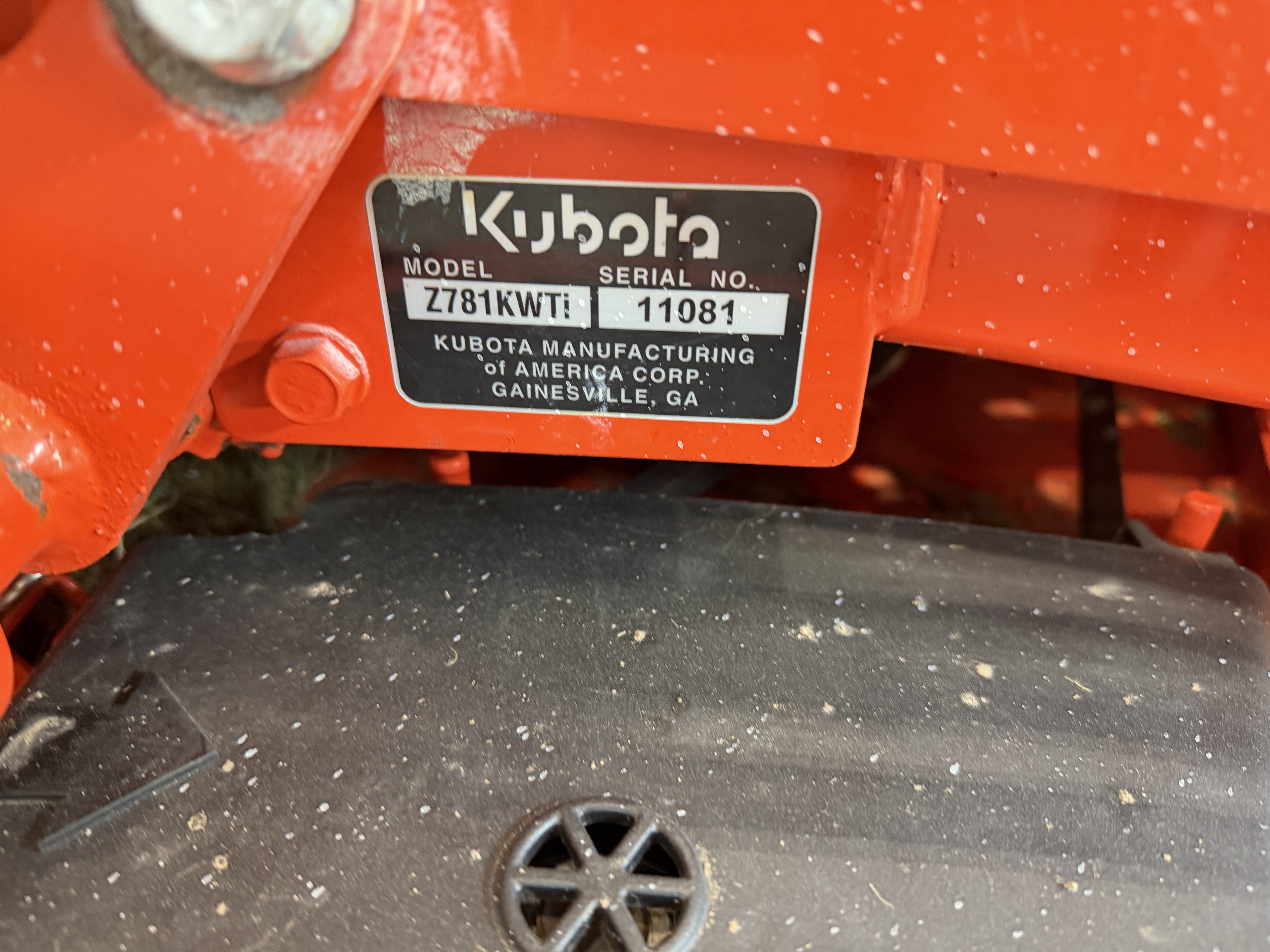 2019 Kubota Z781KWi Mower/Zero Turn