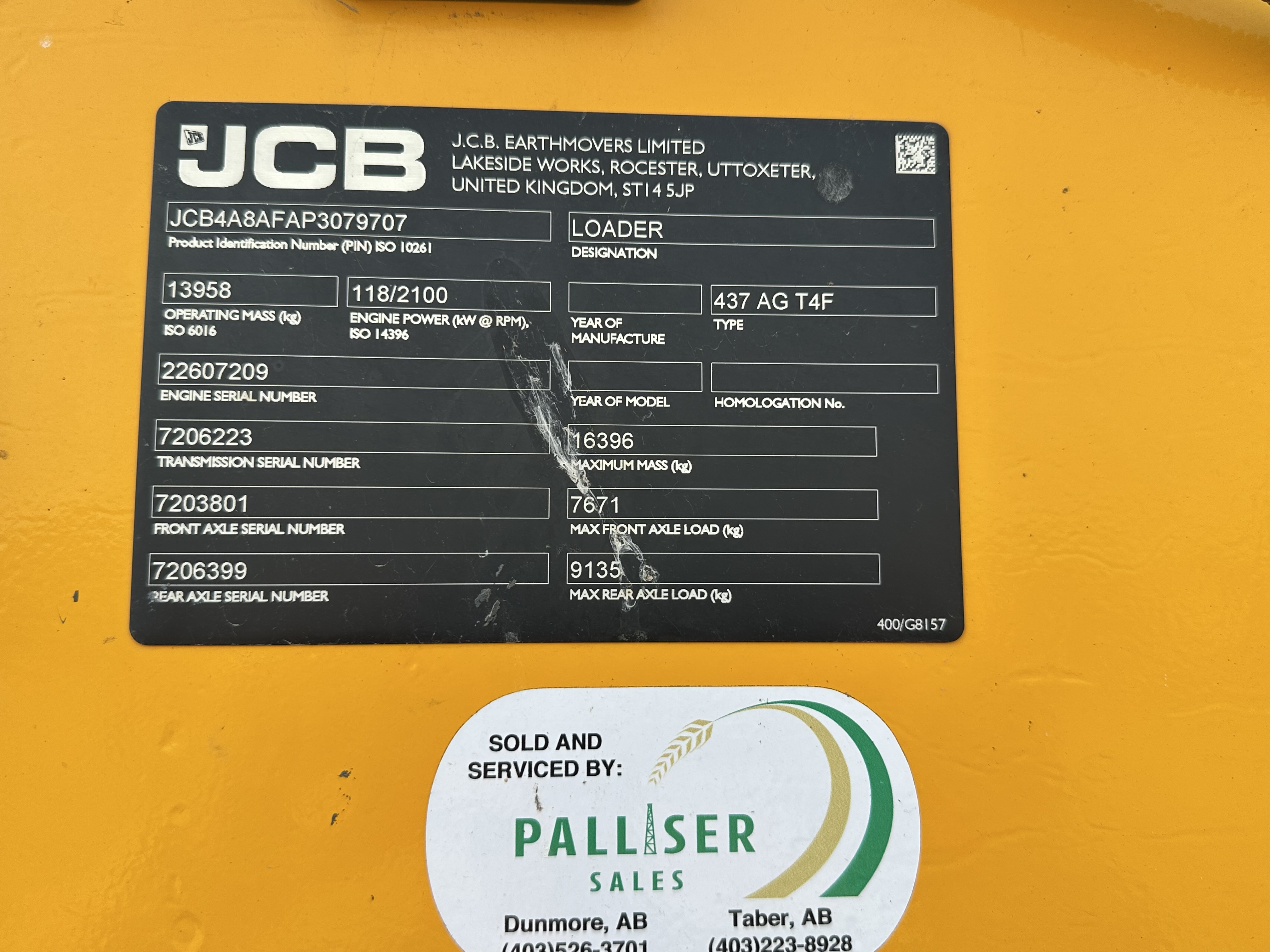 2023 JCB 437HT Wheel Loader