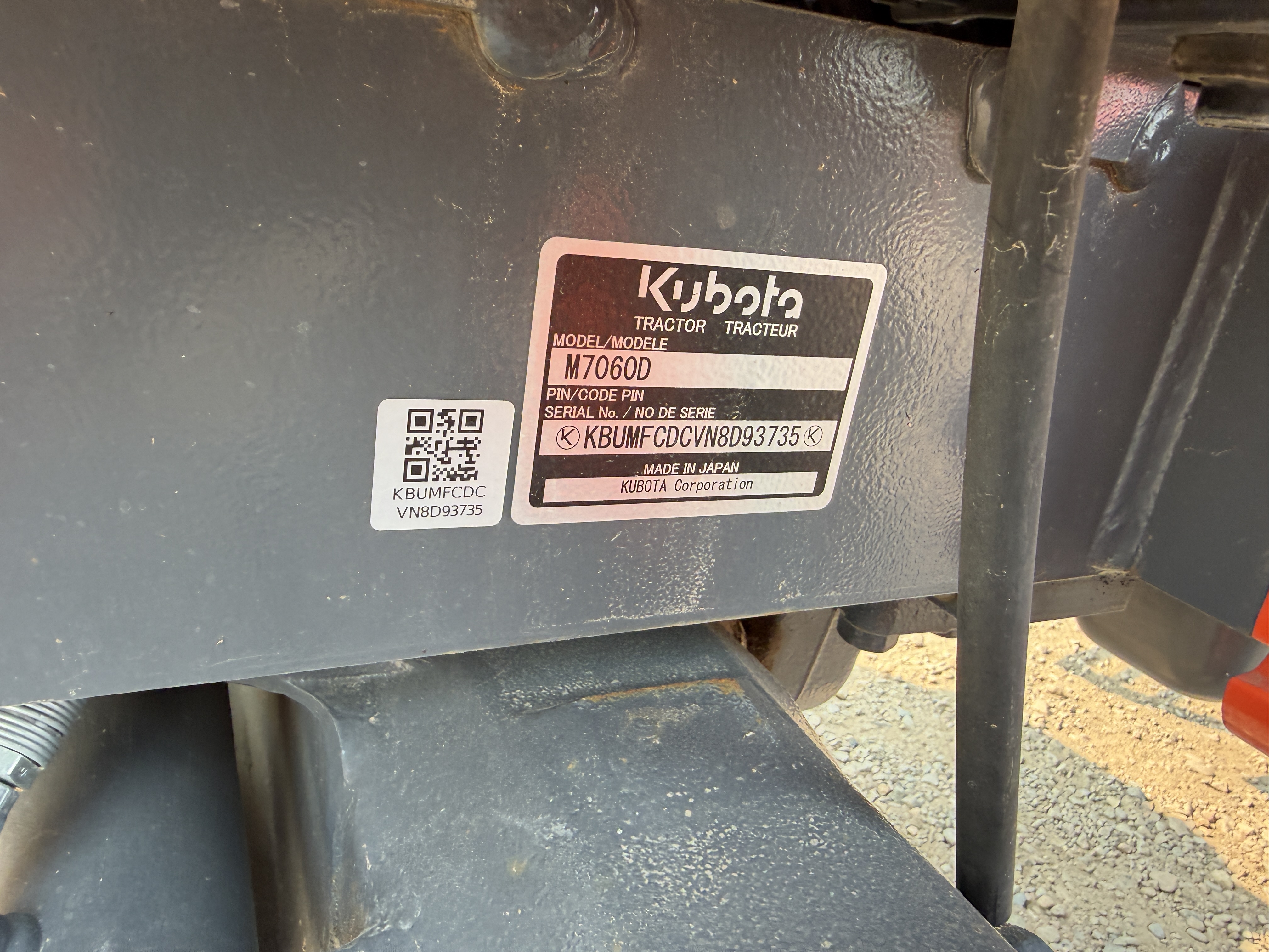 2022 Kubota M7060HDCC12 Tractor