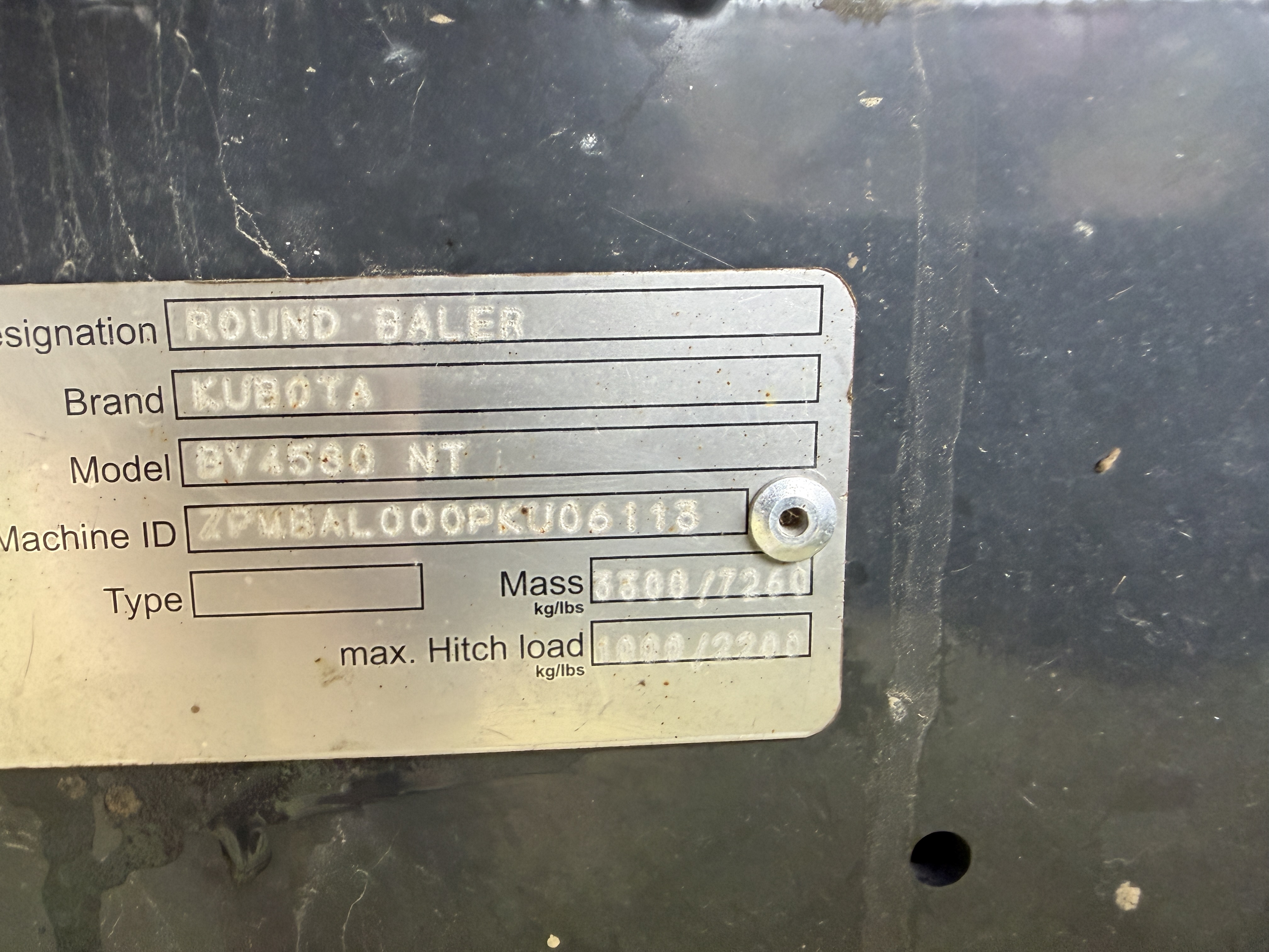 2024 Kubota BV4580 Baler/Round