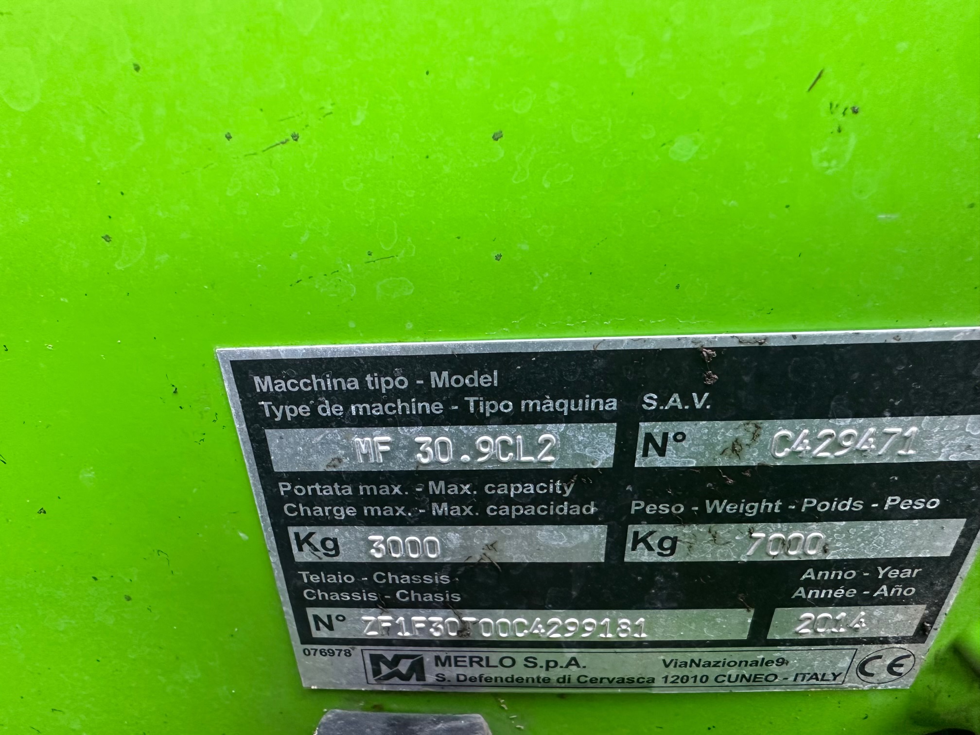 2014 Merlo MF30.9L2 Telescopic Wheel Loader