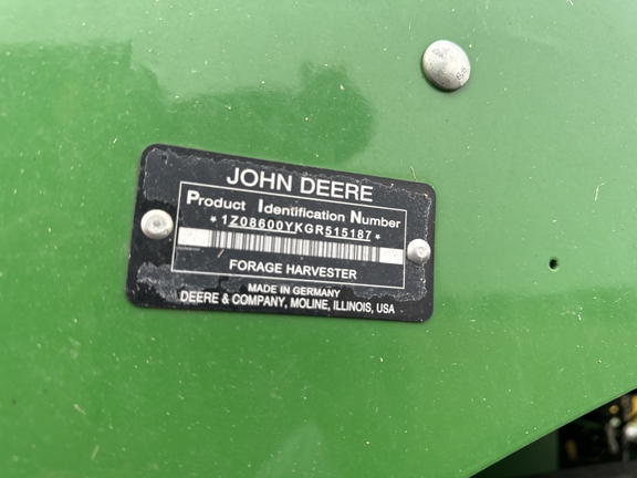 2016 John Deere 8600 Forage Harvester