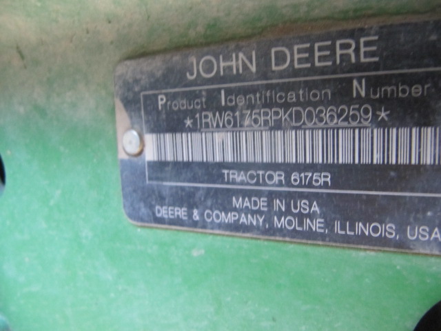 2018 John Deere 6175R Tractor