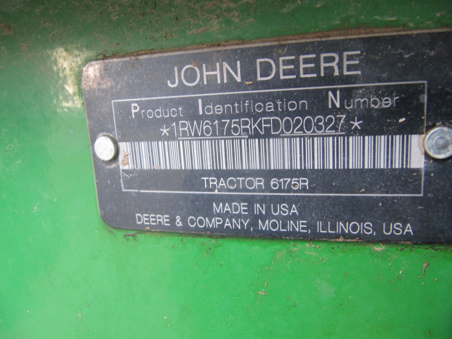 2015 John Deere 6175R Tractor