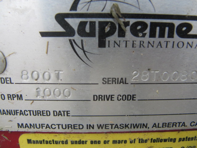 2020 Supreme 800T Vertical Feed Mixer